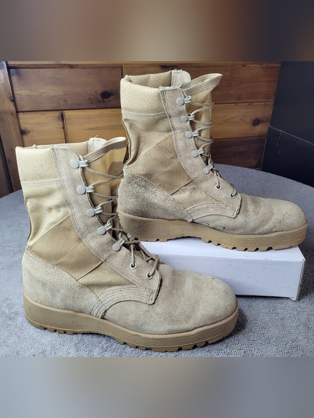 McRae Hot Weather Combat Boots Mens 10 Military Desert Coyote Tan 12-D-1057 NSN